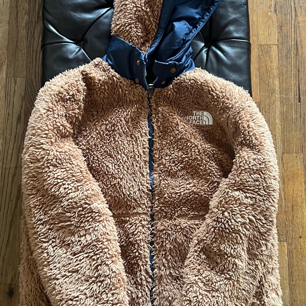 The North Face Brown Blue Puffer Jacket
